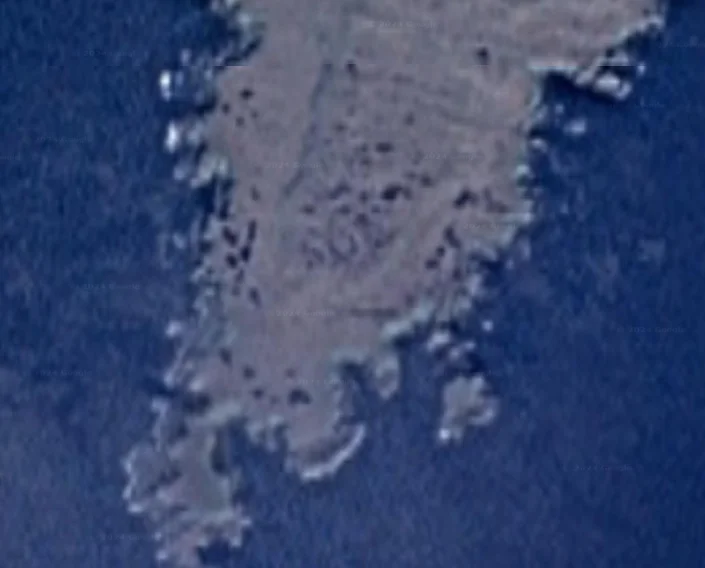 Imagen satelital de la Isla Ulak